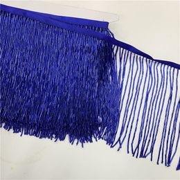 Groothandel 2meters/veel mooie kraal Tassel kwastjes Trim Fringe kant 15 cm breed voor doe -het -zelf accessoires Home Textiel Dance Ribbon