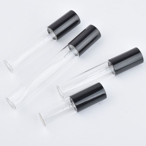 wholesale Bouteille vide en verre à baïonnette de 2 ml 3 ml 5 ml 10 ml avec tête de pulvérisation en plastique noir pour emballage de parfum