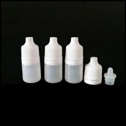Groothandel 2 ml lege hervulbare plastic samendrukbare druppelflesjes draagbare oogdruppels containers met schroefdop en plug LL