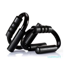 Groothandel-2pcs S-vormige push-up rack spons handgreep trainer voor het bouwen van borstspieren Home of Gym Oefening Training