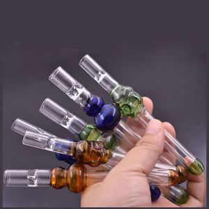 En gros 2style coloré crâne verre tabac filtre tuyau mini cigarette tabac pipe pour fumer herbe sèche