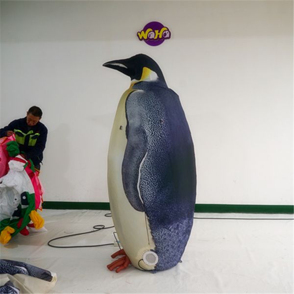 wholesale Pingüino inflable de alta publicidad de 3 m con soplador para decoración de eventos de desfile Pingüino inflable