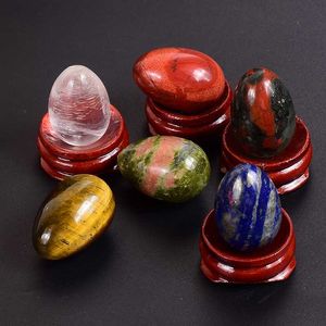 Boule de Yoni en pierre naturelle, 30x20, petit œuf de Massage, améthyste, cristal de Jade, masseur non percé, outil d'exercice Vaginal Kegel, vente en gros