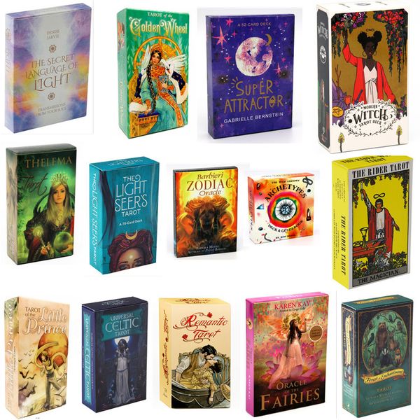 Vente en gros 300 version anglaise de cartes de Tarot jeu de société marque Oracle CARDS TarotanCard jeu de société