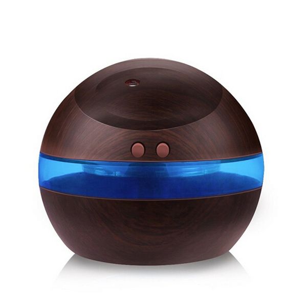 En gros 300 ml USB Humidificateur À Ultrasons Aroma Diffuseur Diffuseur brumisateur avec Blue LED Light Livraison gratuite