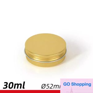 wholesale Récipients ronds en aluminium de 30 ml / 60 ml pour baume à lèvres en étain avec bouchon à vis pour baume à lèvres, cosmétique, bougies ou thé de qualité supérieure