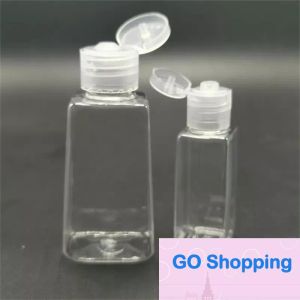 Groothandel 30 ml 60 ml PET-plastic fles met flip-dop Lege flessen handdesinfecterend middel Hervulbare cosmetische container Topkwaliteit