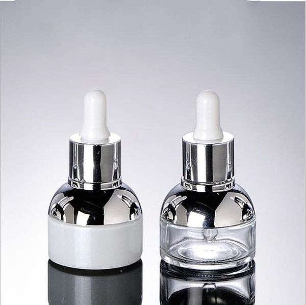 En gros 30 ml flacons compte-gouttes en verre transparent vides huiles essentielles bouteille de parfum femmes récipient cosmétique petit emballage