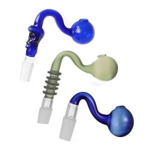 Groothandel 30 mm OD Bowl Skull Dikke Glazen Olie Burner Pijp 10 mm 18 mm Mannelijke vrouwelijke Banger Nail Adapter voor glazen bongs Dab Rig goedkoopste