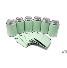 wholesale 330ml Beer Cola Drink Can Holders Bag Ice Sleeves Freezer Holders 12 color RRB14367