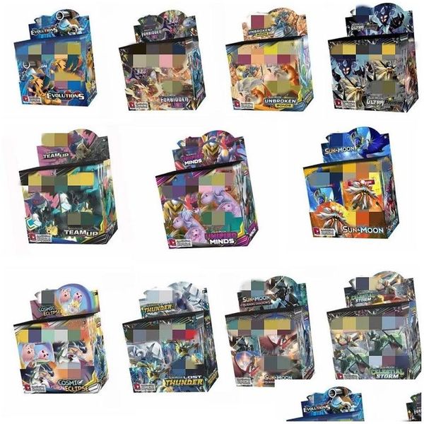 Vente en gros 360 Jeux de cartes Collections de divertissement Jeu de société Cartes de combat Elf Anglais Français Espagnol Collection pour enfants Jouets Drop Deli Dhiyx