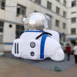 wholesale Globo inflable blanco grande del astronauta del medio cuerpo de 3m para la decoración de la etapa del carnaval