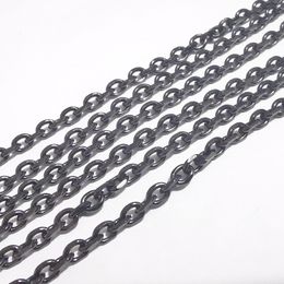 wholesale 3 mètres lot noir 3 MM chaîne en acier inoxydable chaîne à maillons ovales résultats de bijoux marquant bricolage .STRONG CHAIN FOR MENS