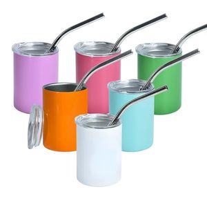 Gobelets droits à Sublimation de 3oz, 8 couleurs, gobelets réutilisables, verres à vin, vente en gros