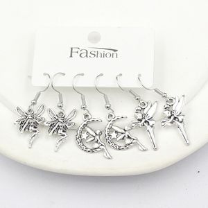 Ensemble de boucles d'oreilles pendantes pour femmes et filles, lot de 3 paires, mignon, féerique, bijoux cadeau, vente en gros