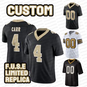 En gros 4 Derek Carr Alvin Kamara Jersey de football limité Jamaal Williams Chris Olave Taysom Hill Tyrann Mathieu Jimmy Graham Drew Brees Marshon Legacy Replica Je