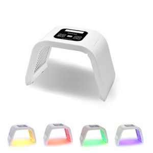 Masque Facial LED 4 couleurs PDT, machine de luminothérapie pour salon de beauté, rajeunissement de la peau, équipement de beauté