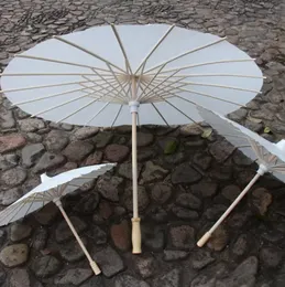 En gros de 4 tailles papier brida de mariage parasol blanc parasols à la main.