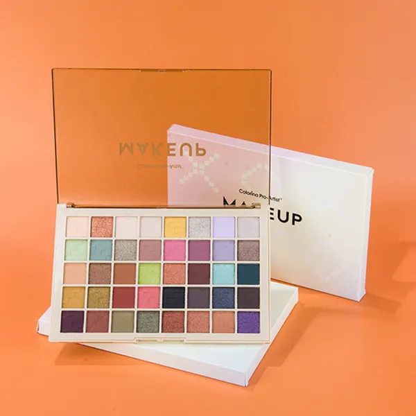 Venta al por mayor Paleta de sombras de ojos de 40 colores Europeo EE. UU. Moda Ojos Maquillaje Herramientas Set Matt Shining Highlight Sombra de ojos