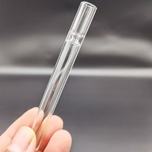 Groothandel 4inch glazen pijpen dikke pyrex sigaret vleermuis een hitter hand pipe duidelijke og tube voor roken tabak waterpijp accessoires oliebrander bong