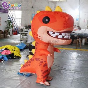wholesale 4M hauteur fête événement défilé décoration gonflable dinosaure costume dessin animé animal tissu publicité extérieure avec ventilateur jouets sports