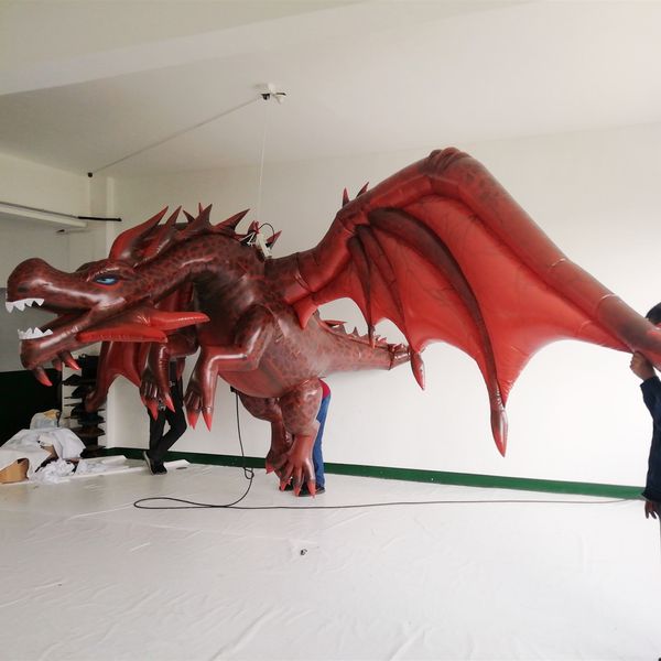 wholesale Le géant de décoration de boîtes de nuit de haute qualité de longueur de 4 m peut être des ailes de dragon gonflables légères