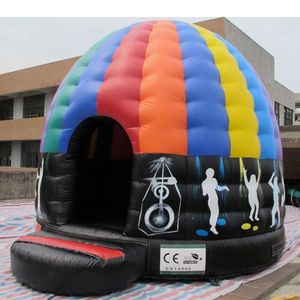 En gros 4mDx3.8mH (13.2x12.5ft) avec ventilateur Nouveau gonflable Disco Videur Musique Discos House Castle danse dôme tente à vendre
