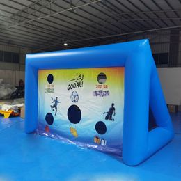 4mWx3mLx2.5mH (13.2x10x8.2ft) Commercial 0.55mm bâche en PVC gonflable porte de Football coup de pied de football jeu de tir tir de pénalité à vendre