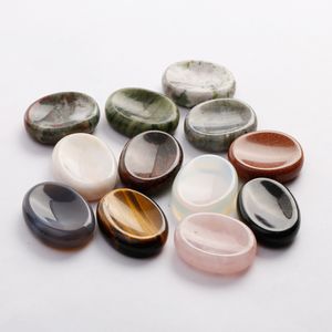 Fubaoying gros naturel Agate cristal pierre perle Massage doigt ovale bijoux traditionnel santé beauté outils amis cadeau