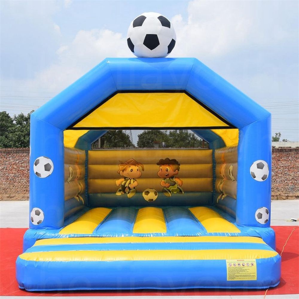4x4m (13.2x13.2ft) Unique style trampolines balloon inflatable jumper castle rainbow color bouncing house bouncer with blower on discout