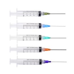 Sentilles de distribution en gros de 5 pièces 5 ml Syringe Crimp Scellé à l'aiguille Bunt Tips pour la colle dans l'huile