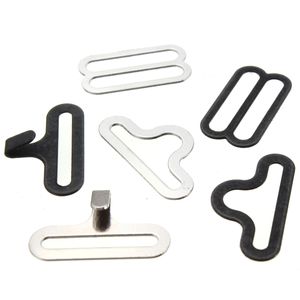 Groothandel-50 sets strikje clip hardware cravat clips haak sluiting voor stropdas riem