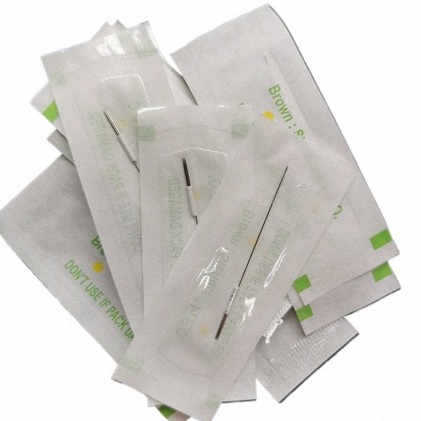 En gros 500 pièces/lot 0.35*50mm 5R aiguilles de perçage corporel pour maquillage Permanent en plastique sourcil/lèvre outil d'accessoires de tatouage médical j931 #