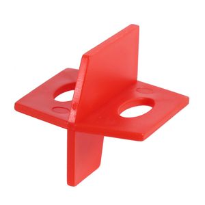 Freeshipping groothandel 500pcs / lot 1/16 '' Cross Alignment Tile Nivelling System Red 3 Side Spacer Cross en T Shape Ceramic Floor Wall Tools