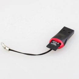 Groothandel 500 stks / partij USB 2.0 MicroSD T-flash TF-geheugenkaartlezer Whistle Style