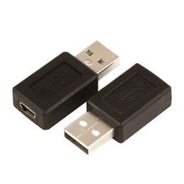 Groothandel 500 stks / partij USB een man naar micro USB B vrouwelijke gegevenskabel adapter connector converter gratis verzending
