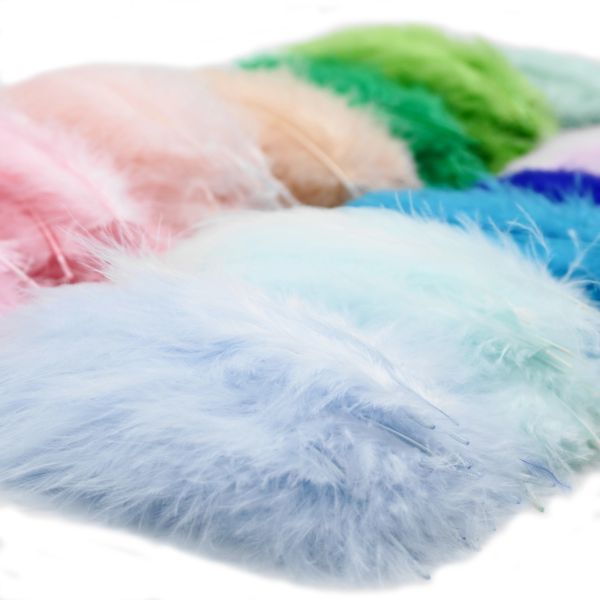 En gros 50pcs 10-15cm plumes de dinde de couleur blanche pour les fournitures d'artisanat bricolage costumes de bijoux accessoires de couture décoration de la maison