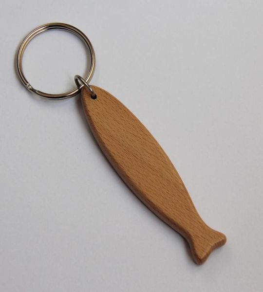 Porte-clés en bois de poisson vierge, 50 pièces, bricolage, Promotion, cadeaux promotionnels personnalisés, livraison gratuite, 6584962, vente en gros