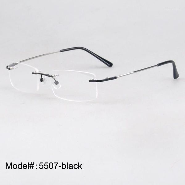 Lunettes de soleil Cadres Grossiste - 5507 Ventes entières 50 Pièce / Lot Mémoire sans monture Titanium Lunettes optiques à charnière Spectacles1