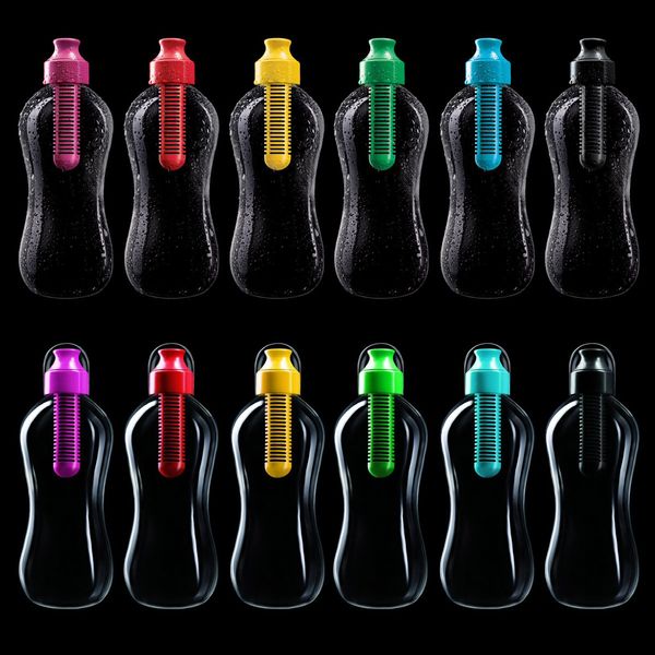 Vente en gros - 550 ml de filtre d'hydratation de l'eau Bobble Bottle Boire Sports de plein air Randonnée New-F1FB