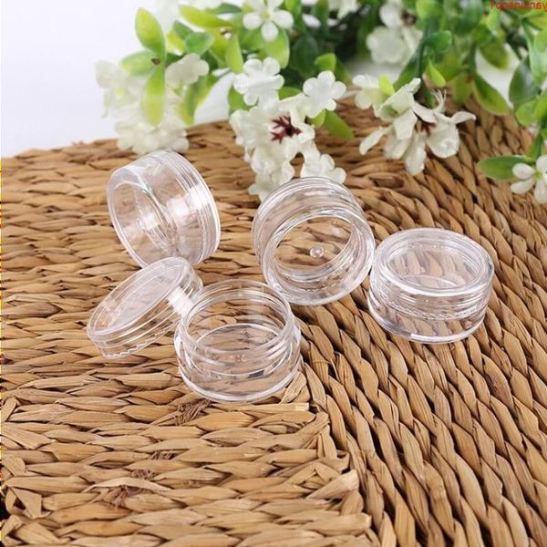 Vente en gros 5G de haute qualité Nail Art Poudre de poussière de paillettes Boîte de cas vide Pots transparents Bouteille Containershipping Qecds