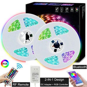 Vente en gros 5m 10m RGB LED Strip Light 5050 SMD 30Leds / M Led Stripe String Ruban Flexible Led Tape