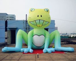 Venta al por mayor rana inflable sonriente decorativa de 5 m/17 pies para decoración inflable al aire libre