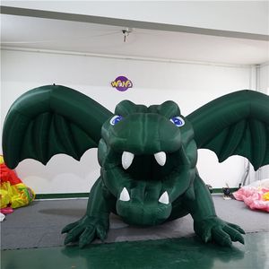 Dragon de tunnel gonflable géant en gros de 5 m de longueur avec lumière pour 2023 Concert de fête de soirée Décoration de scène de nuit