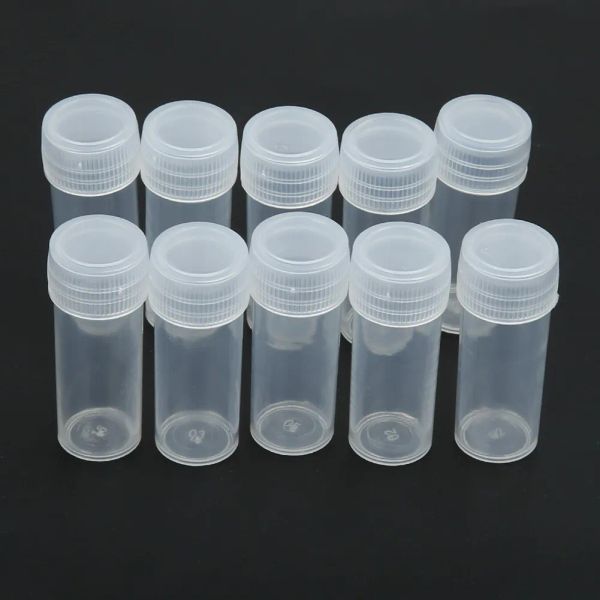 Volumen de botella de plástico transparente de 5 ml al por mayor contenedores cosméticos de frasco vacío.