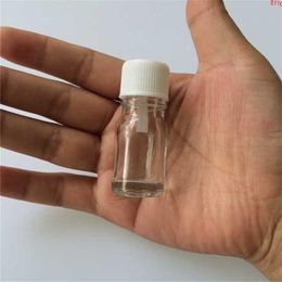 Vente en gros de mini bouteilles en verre transparent de 5 ml avec bouchon étanche, liquide clair, 24 pièces/lot, bonne quantité Elfqa