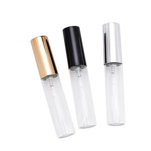 Bouteilles de pulvérisation d'atomiseur de poche de 5ML, Mini bouteille de parfum vide en verre transparent pour emballage de cosmétiques, 1000 pièces, lots Mnchc, vente en gros