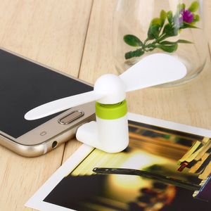 Venta al por mayor 5pin Flexible Portátil Super Mute USB Refrigerador Mini Fan para teléfono Android 100pcs / Lot