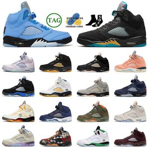 Venta al por mayor 5s Midnight Navy Jumpman 5 Zapatillas de baloncesto A Ma Maniere Zapatillas de deporte con plataforma Racer Blue UNC Aqua New Plaid OG Burgundy University Entrenadores deportivos al aire libre