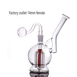 Groothandel 6 ARM TOM TOM MATRIX PERCHAAH HOWEAH 14MM VROUWELIJKE GRASE BONG Honeycomb Dab Rig Bubblers Roken Shisha met mannelijke glazen oliebranderpijp en tabak Dry Herb Bowl